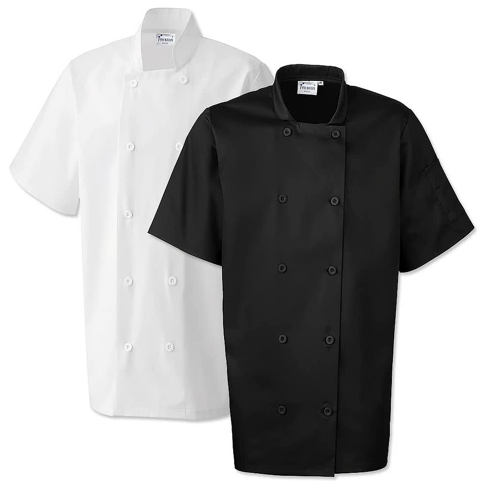 Artisan Collection Sustainable Short Sleeve Chef's Jacket - Printed