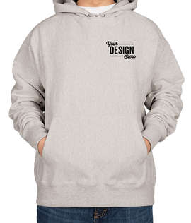 Embroidered Champion Heavyweight Reverse Weave Pullover Hoodie - Color: Oxford Grey