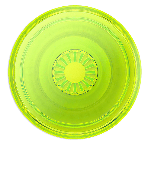 Full Color PopSockets® Round Chroma PopGrip in Translucent Neon Green