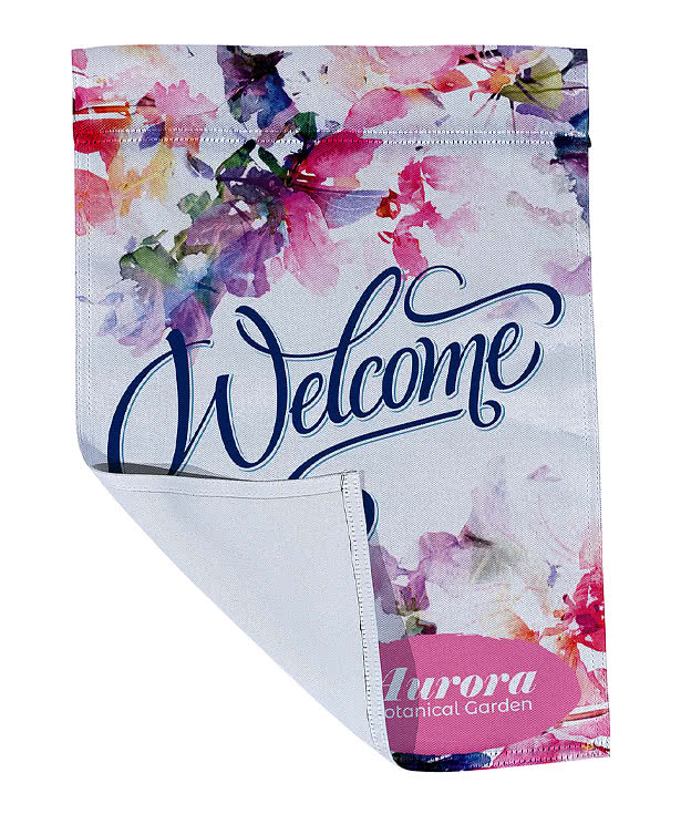 Full Color 17" x 12" Single Sided Garden Flag