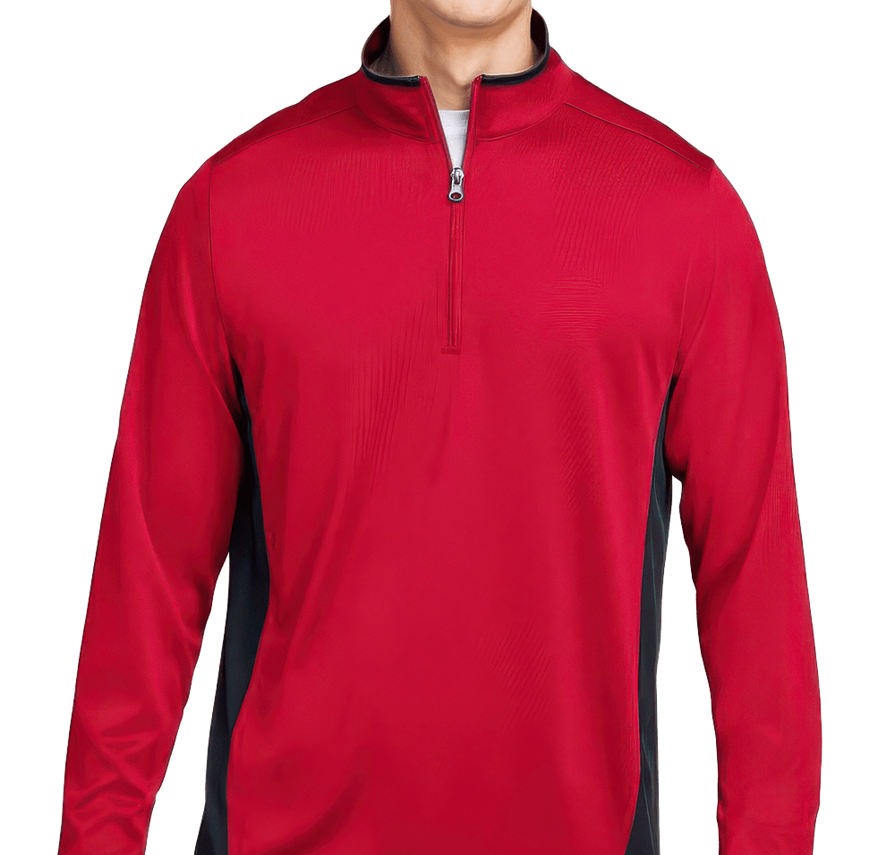 Harriton Flash Snag Protection Plus Quarter Zip Performance Shirt-default