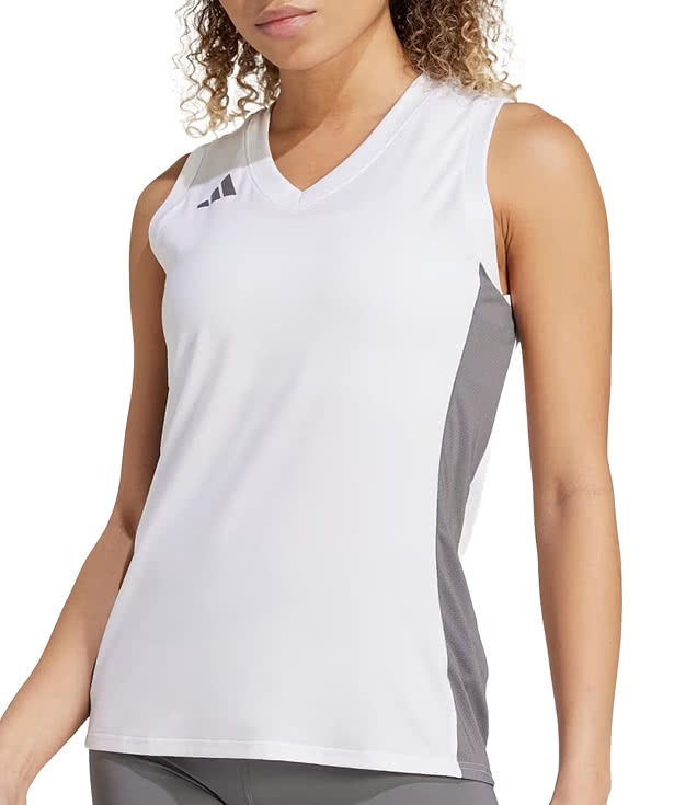 Adidas Women's Quickset V-Neck Sleeveless Performance Jersey