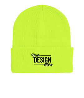 Sportsman Solid Cuff Beanie - Color: Safety Yellow