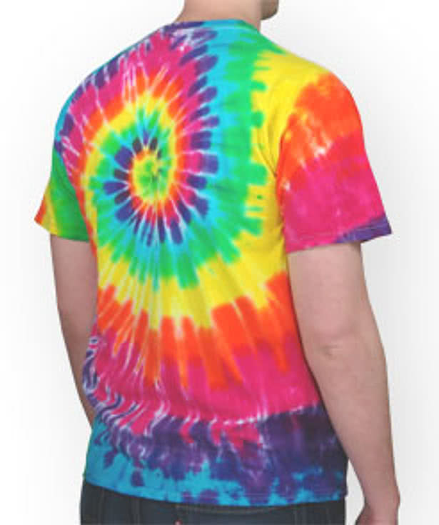 Gildan 100% Cotton Rainbow Tie-Dye T-shirt