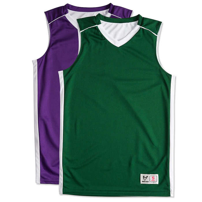 Source Custom Basketball Reversible Green Color Jersey & Shorts