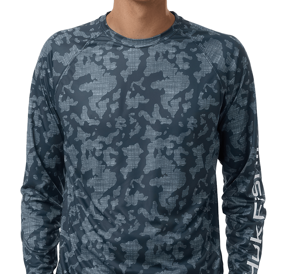 HUK LoPro Running Lakes UPF 50+ Long Sleeve Performance Shirt-default