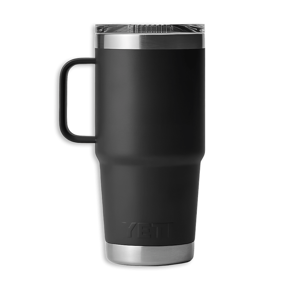 YETI Laser Engraved 20 oz. Rambler Insulated Travel Mug with Stronghold Lid-default