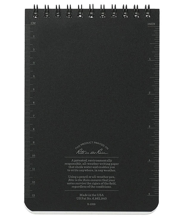Rite in the Rain Hard Cover Top Spiral Notebook