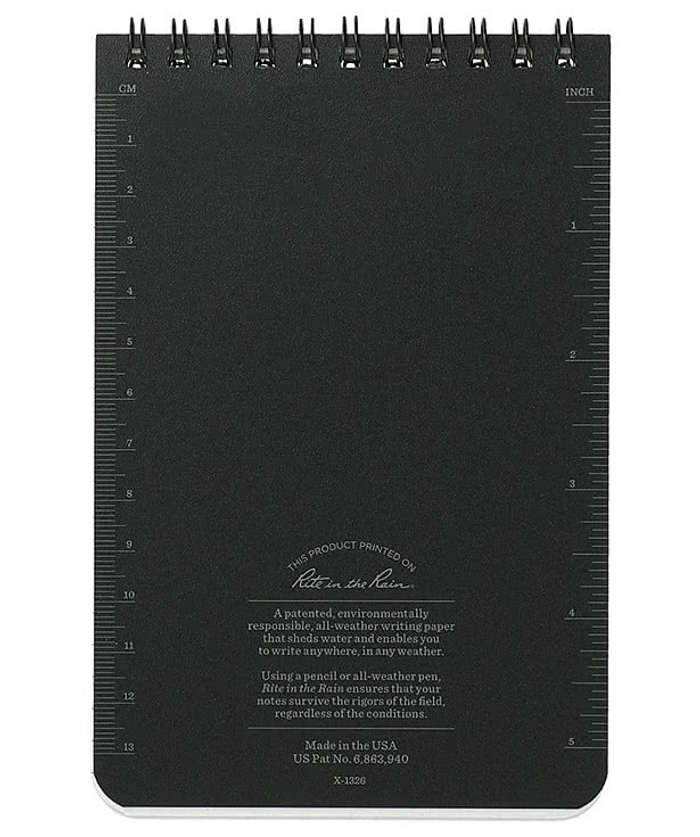 Rite in the Rain Hard Cover Top Spiral Notebook
