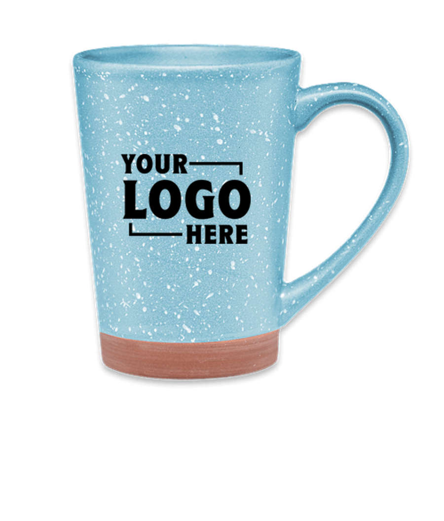 16 oz. Hearth Ceramic Speckled Mug in Sky Blue