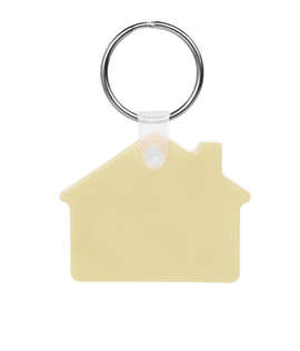 House Shaped Keychain - Color: Beige