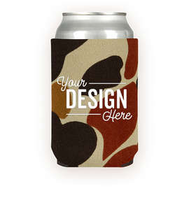Foldable Neoprene Can Cooler - Color: Fall Camo