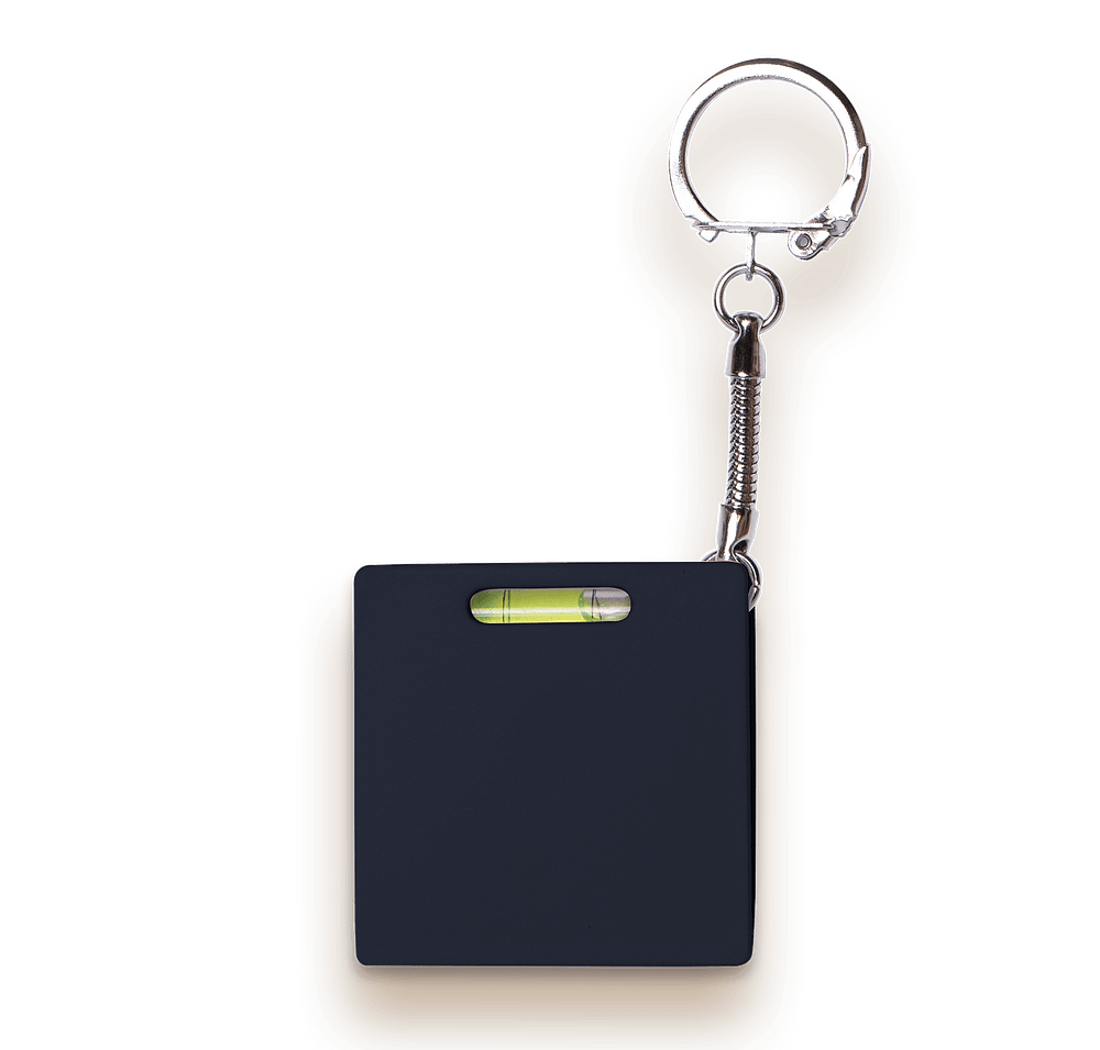 Full Color Square Level Tape Measure Keychain-default