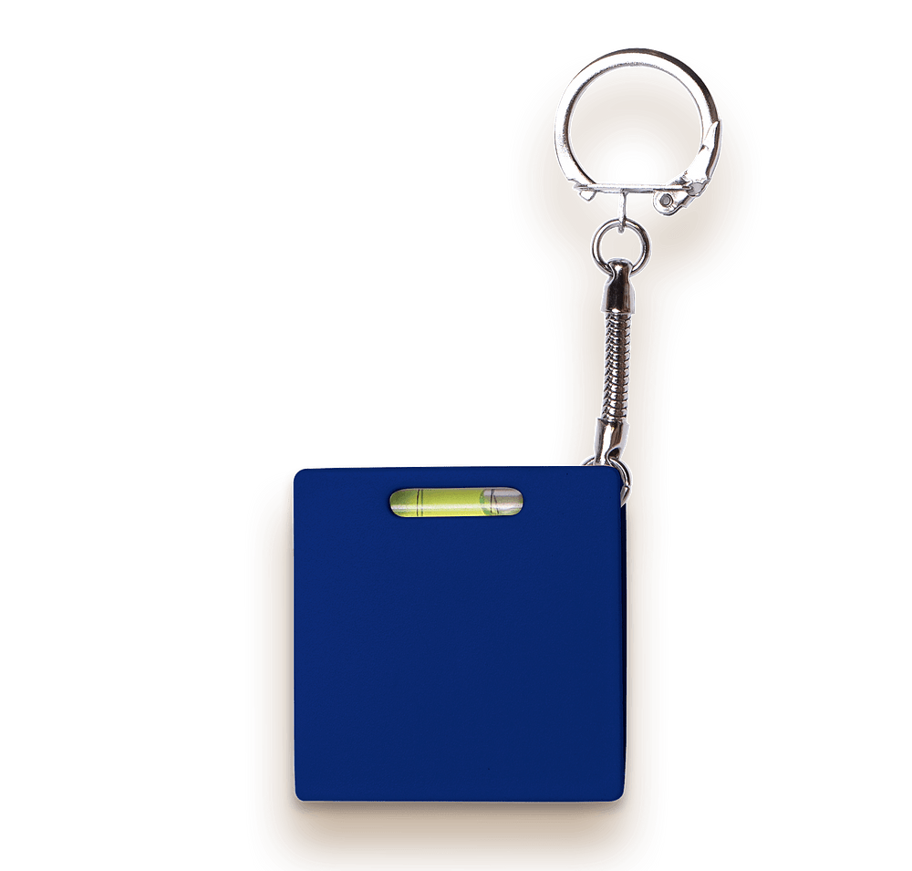 Full Color Square Level Tape Measure Keychain-default