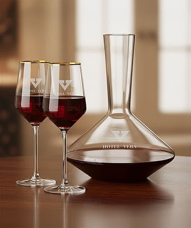 Laser Engraved 60 oz. Tucson Carafe