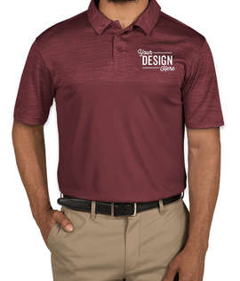Augusta Tonal Heather Performance Polo - Color: Maroon