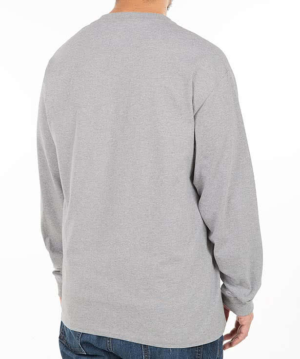 Hanes X-Temp Workwear Long Sleeve Pocket T-shirt - Embroidered