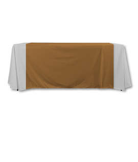 Full Color 57" LazerLine Table Runner - Color: Hazelnut