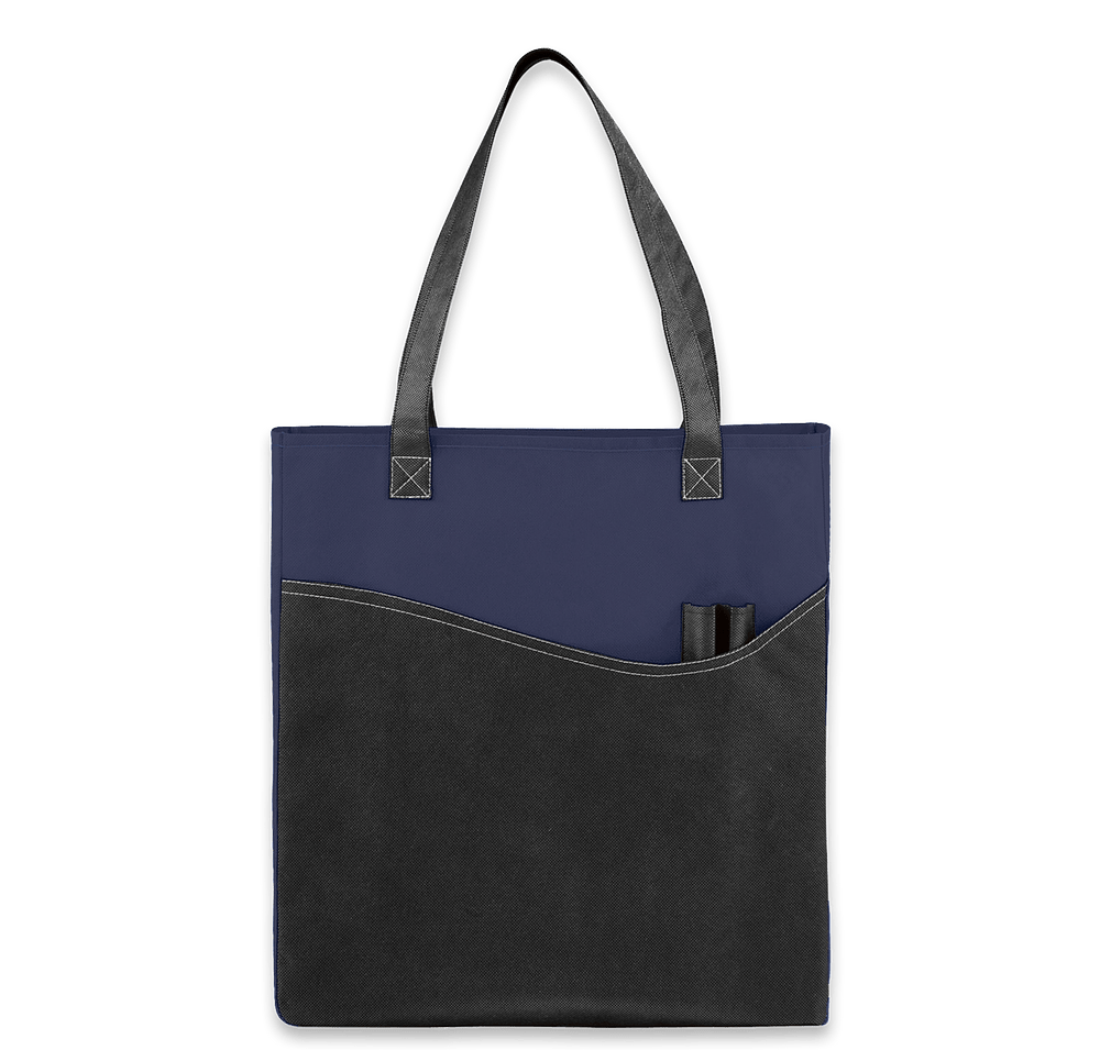 Promotional Non-Woven Pocket Convention Tote Bag-default