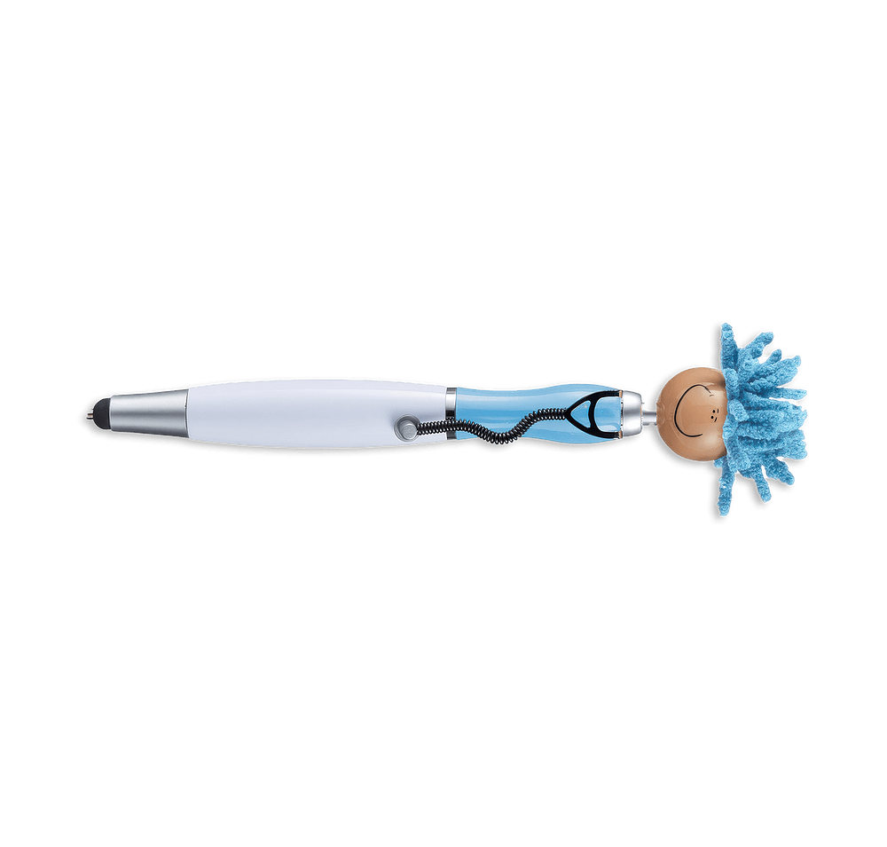 MopToppers Stethoscope Medium Tone Ballpoint Stylus Pen (black ink)-default