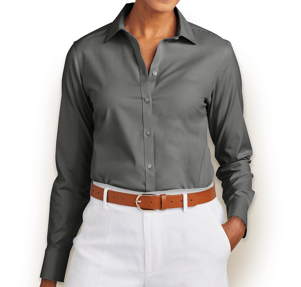 Brooks Brothers Women’s Wrinkle-Free Stretch Pinpoint Dress Shirt - Printed-default