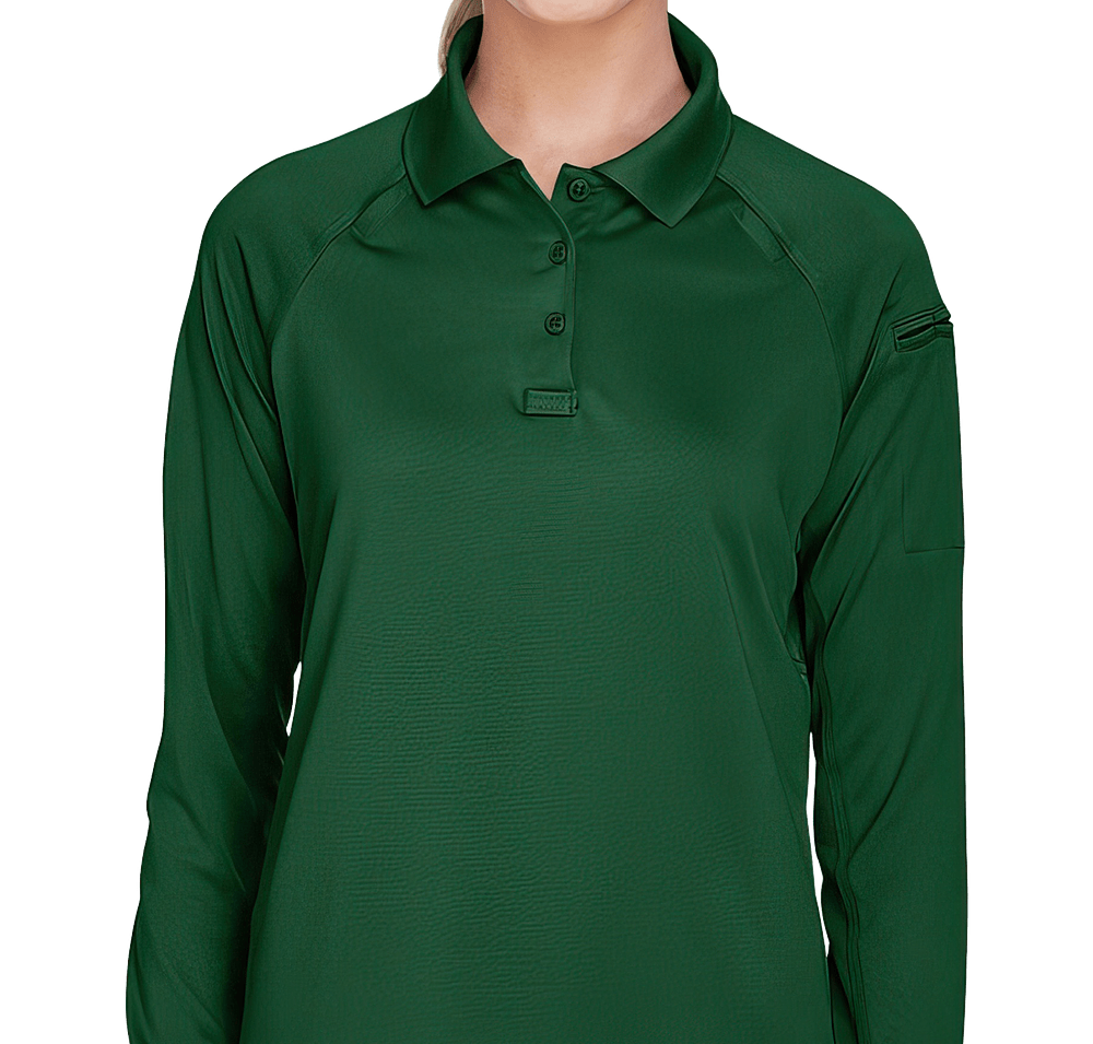 Harriton Women's Advantage Tactical Long Sleeve Performance Polo - Printed-default