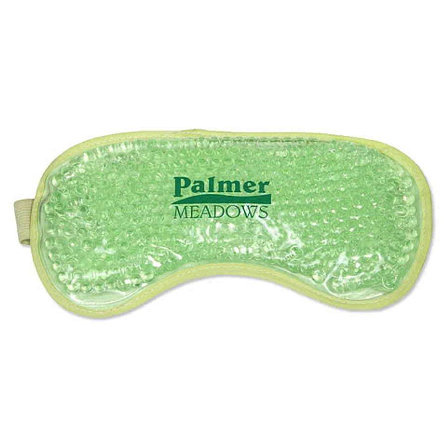 Aqua Pearls Hot/Cold Pack Eye Mask in White