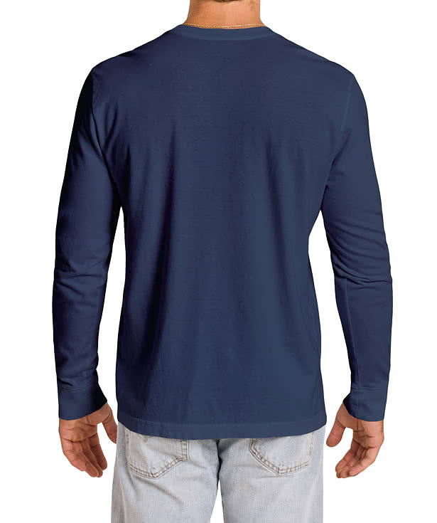 Life is Good Crusher Garment Washed Crewneck Long Sleeve T-shirt