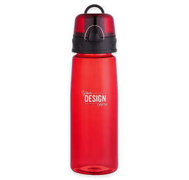 25 oz. Flip Top Tritanâ„¢ Sports Bottle - Color: Transparent Red