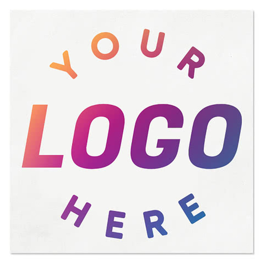 Full Color 3-Ply Premium Beverage Napkin in White