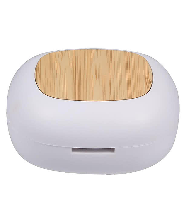 Full Color Mini Recycled Personal Diffuser with Bamboo Accent