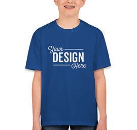 Canada - Fruit of the Loom Youth 100% Cotton T-shirt - Color: Royal