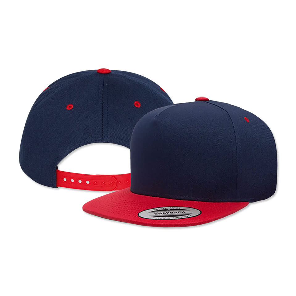 Yupoong Five Panel Cotton Twill Snapback Baseball Hat