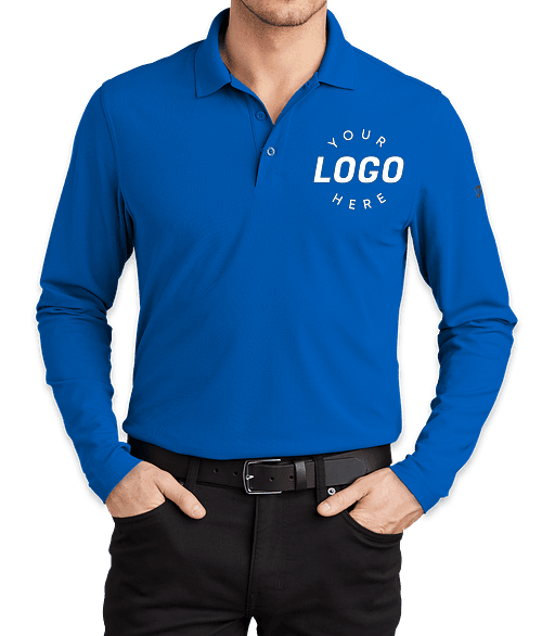 Custom Long Sleeve Polo Shirts - Design Your Own at