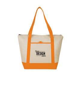 Lighthouse 24 Can Non-Woven Cooler Tote - Color: Orange