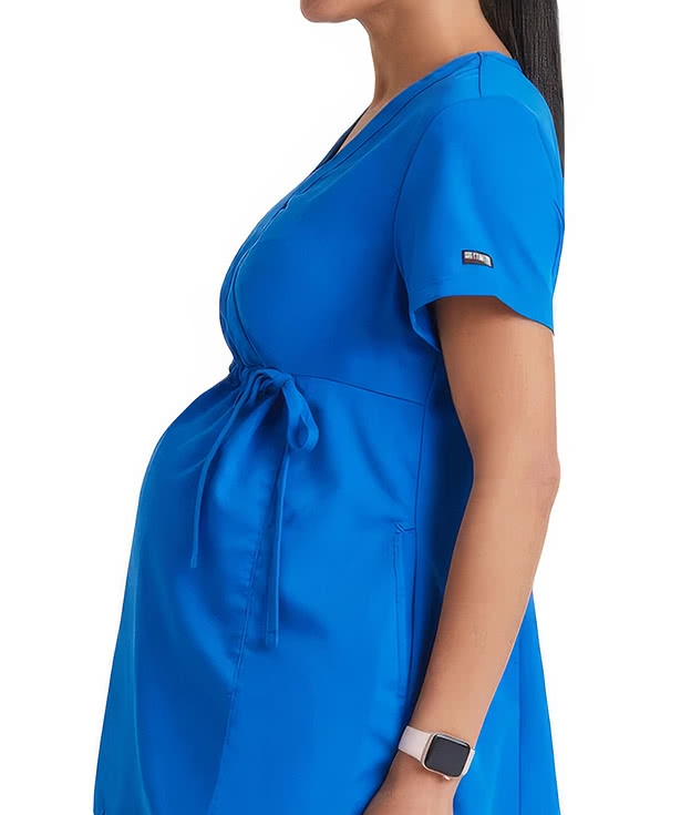 Grey's Anatomy by Barco Women's Lilah Mock Wrap Maternity Scrub Top