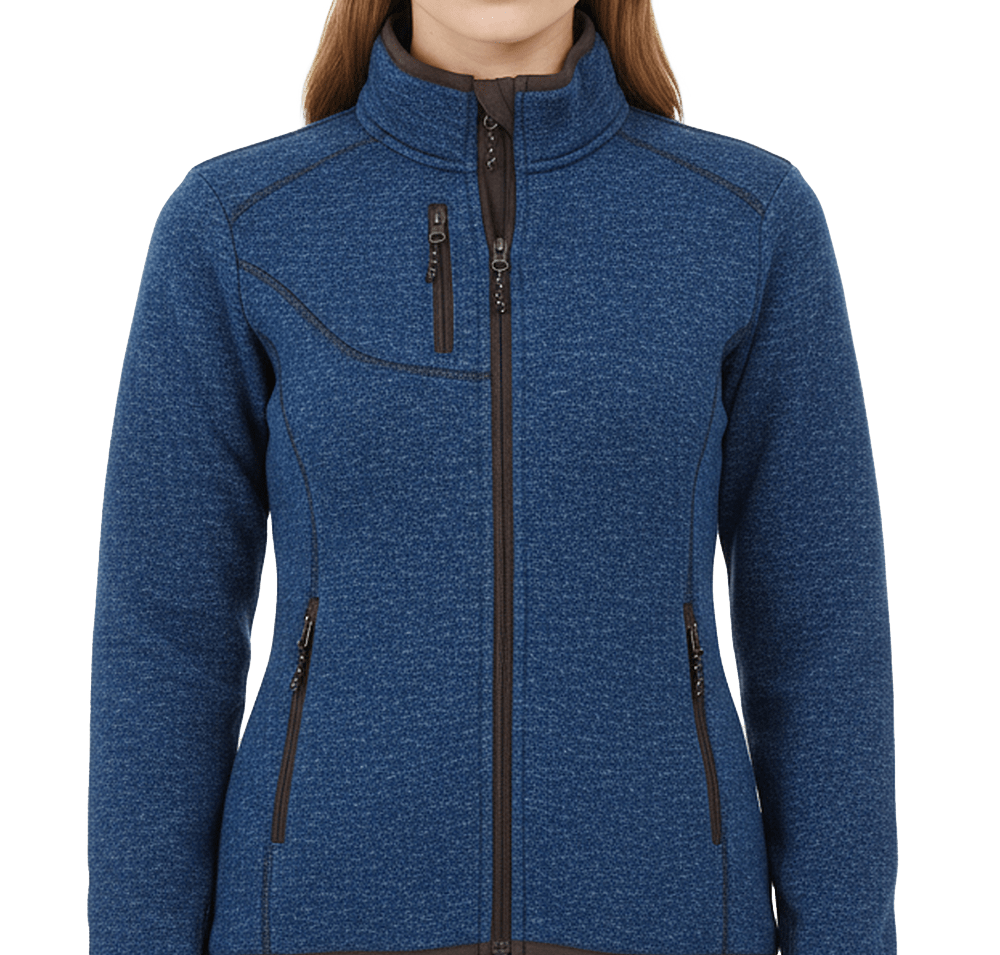 Elevate Women’s Tremblant Sweater Knit Full Zip Jacket-default