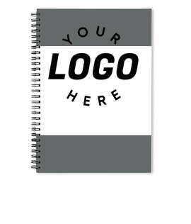 Border JournalBooks ® Spiral Notebook - Color: Dark Gray
