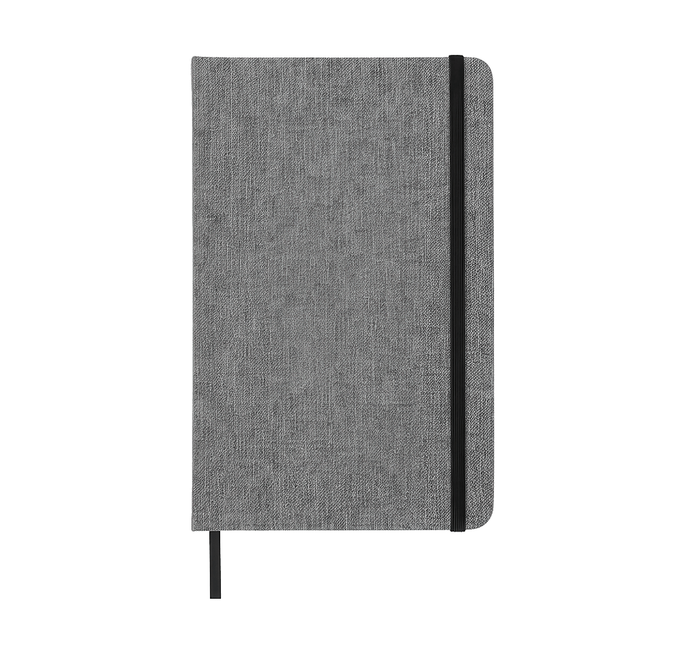 Twill Hard Cover Heathered Notebook-default