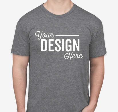Custom American Apparel Tri-Blend Crewneck Track T-shirt Design