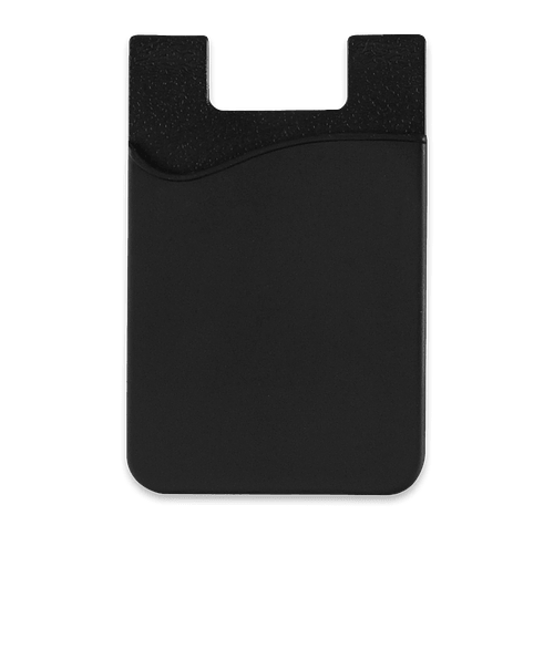 Silicone Phone Wallet in Black