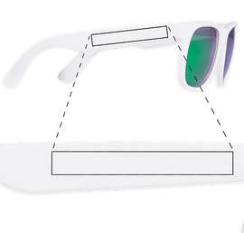 Promotional Mirrored Sunglasses - Color: Green Tint