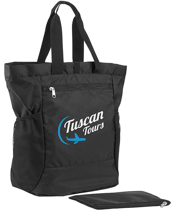 In Transit Recycled Packable Backpack Tote Bag