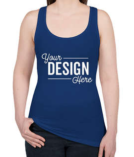 Next Level Women's Slim Fit Jersey Racerback Tank - Color: Royal
