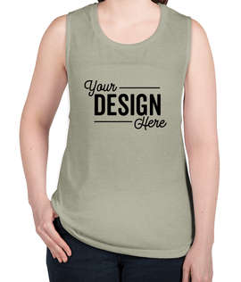 Bella + Canvas Women's Flowy Muscle Tank - Color: Heather Stone