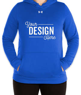 Under Armour Women's Hustle Pullover Hoodie - Color: Royal / White