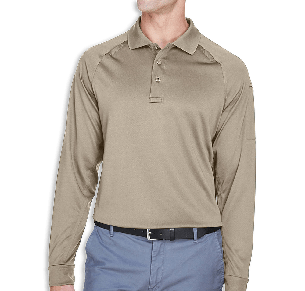 Harriton Advantage Tactical Long Sleeve Performance Polo - Printed-default