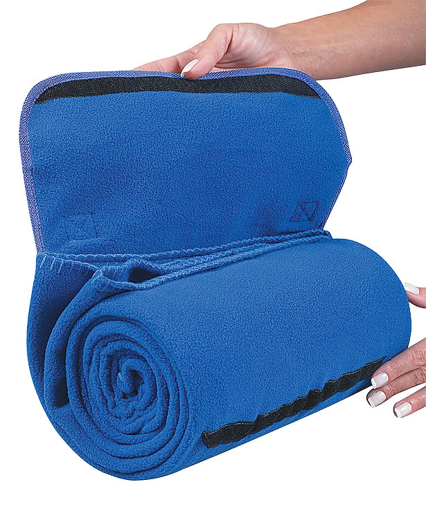 Fleece Roll-Up Travel Blanket