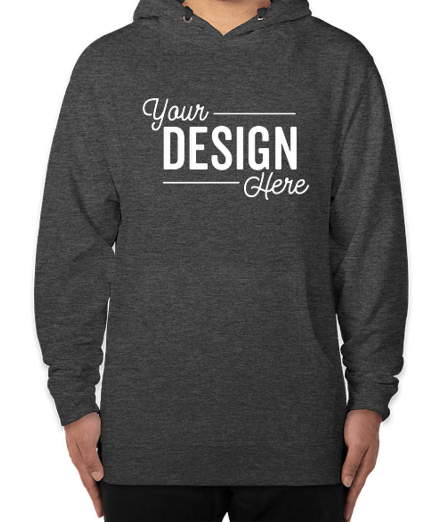 Independent Trading Midweight Pullover Hoodie in Charcoal Heather