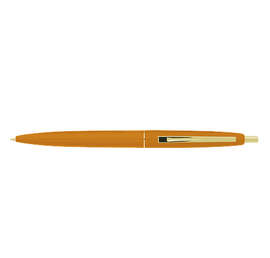 Clic Gold Trim Ballpoint Pen (blue ink) - Color: Metallic Orange